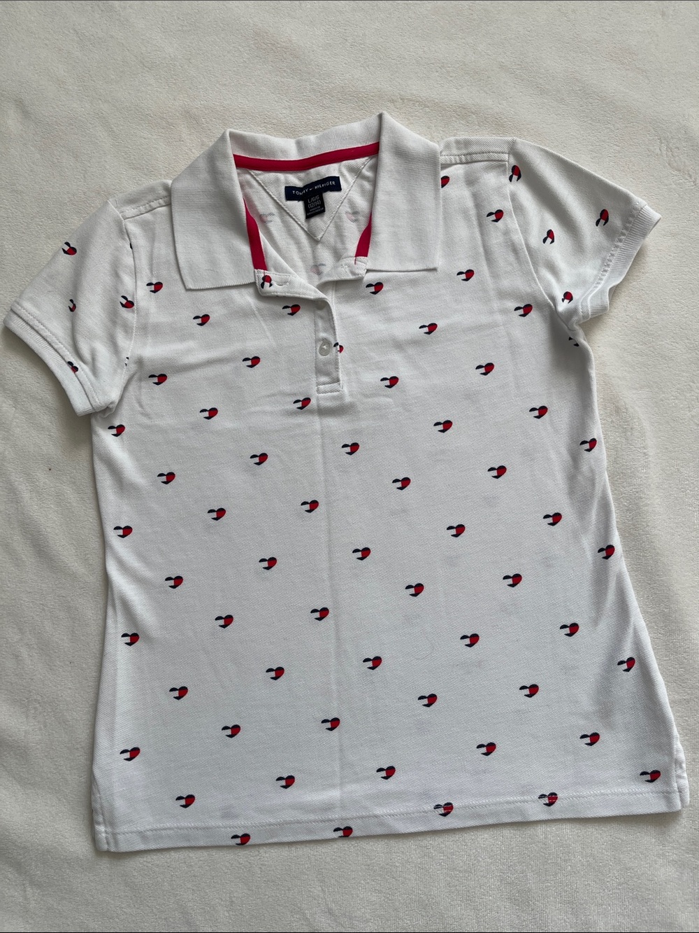 Tommy Hilfiger Hearts Polo Shirt♥️ - Picture 2 of 6
